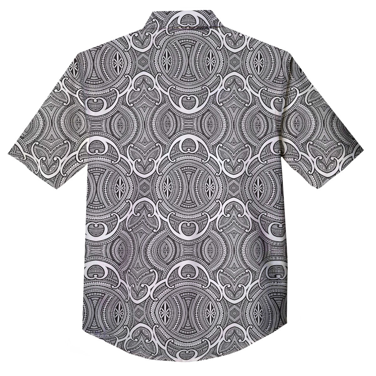 Tribal Tattoo Maori Print Pattern Button Up Shirt-grizzshop