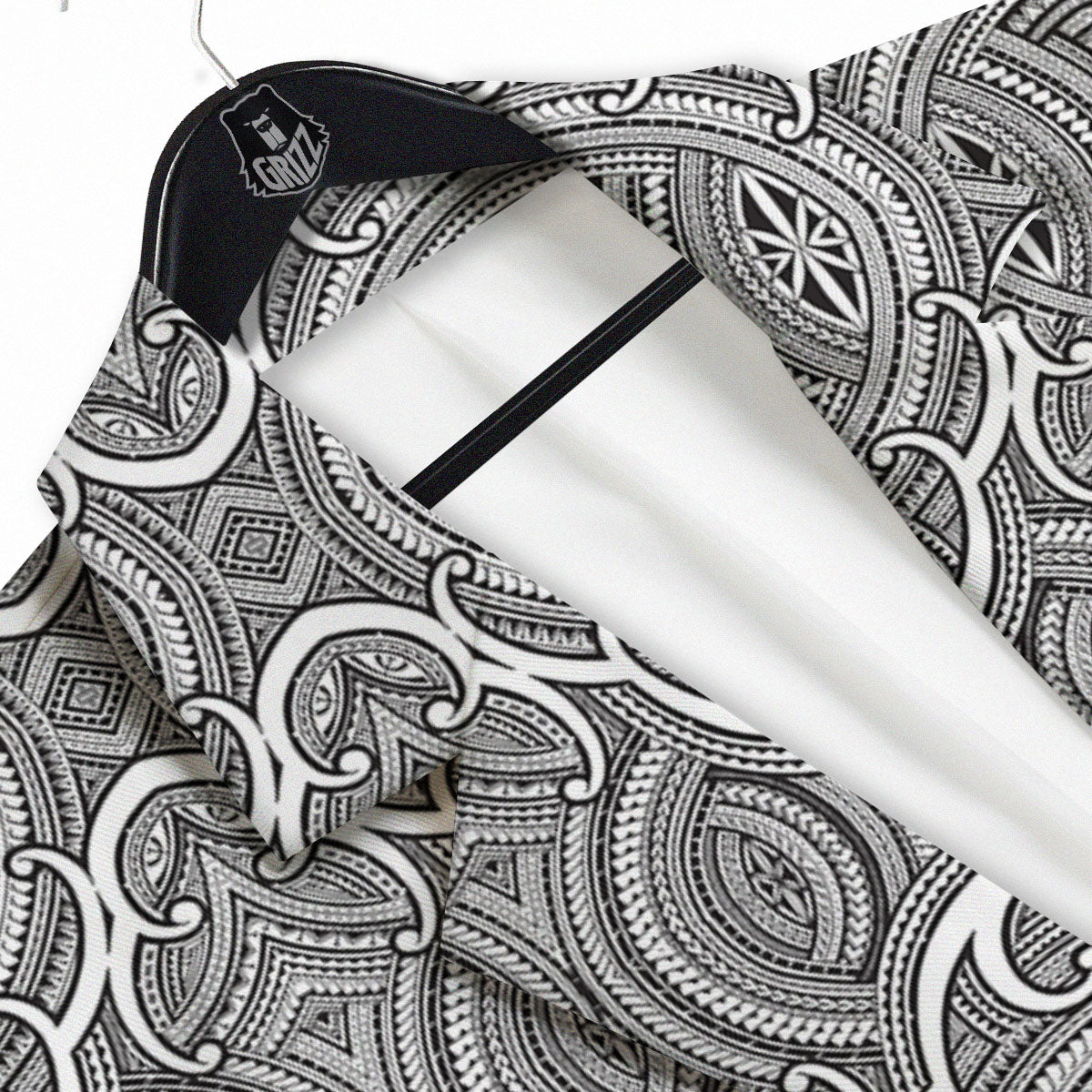 Tribal Tattoo Maori Print Pattern Men's Sport Coat-grizzshop