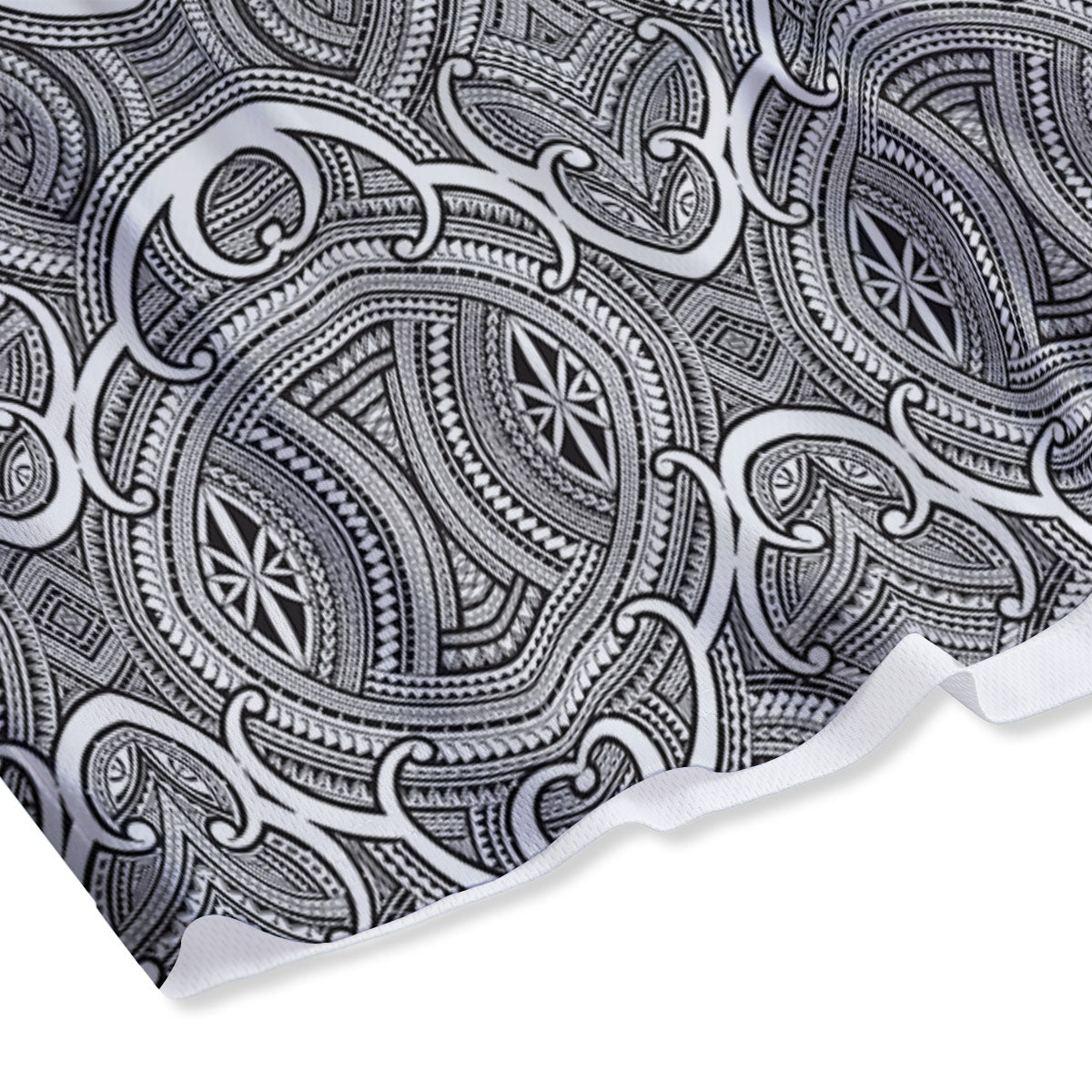 Tribal Tattoo Maori Print Pattern Mesh Shorts