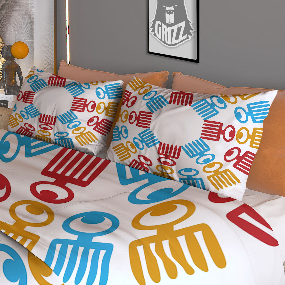 Tulip Spring Yellow Print Pattern Duvet Cover Bedding Set