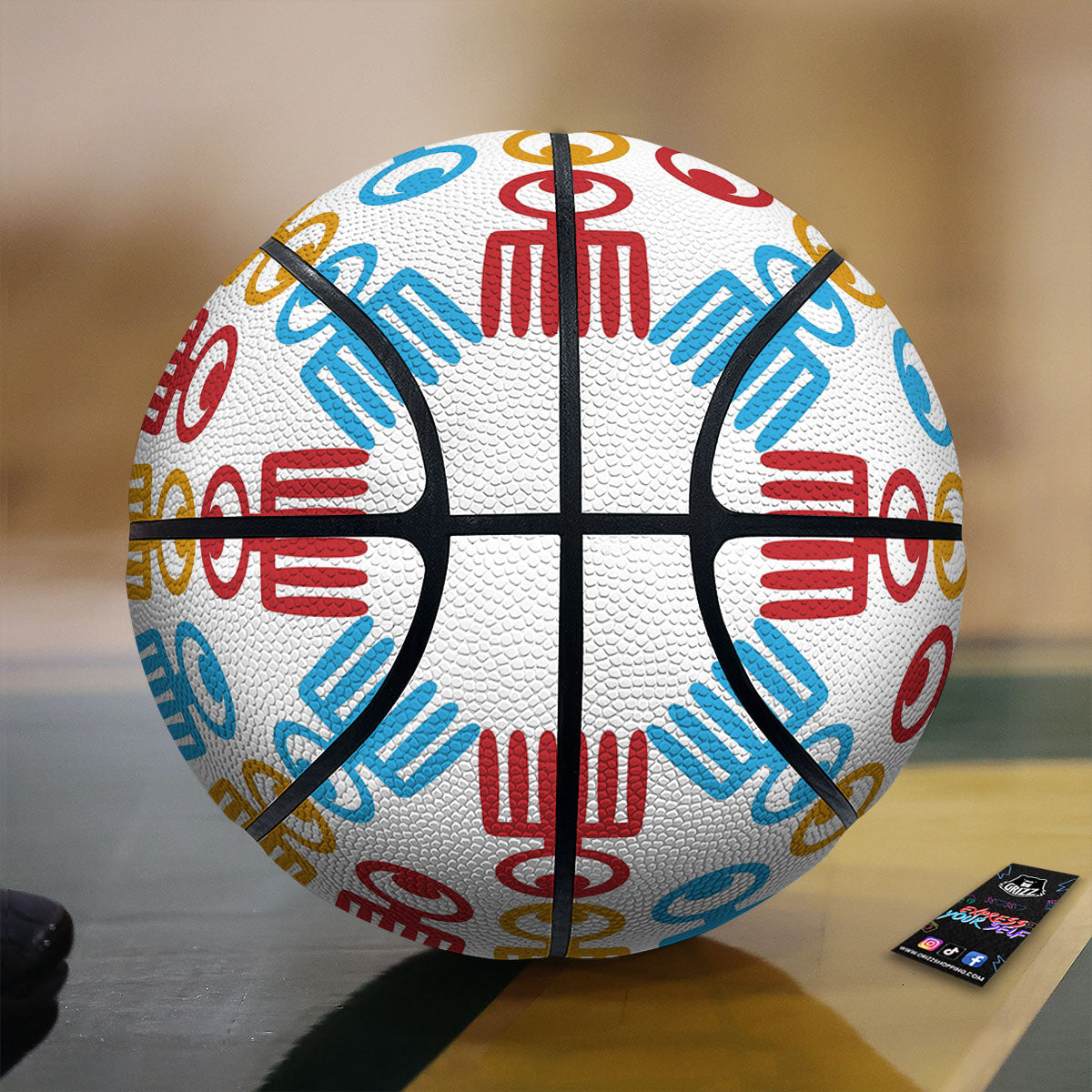 Tulip Spring Yellow Print Pattern Basketball