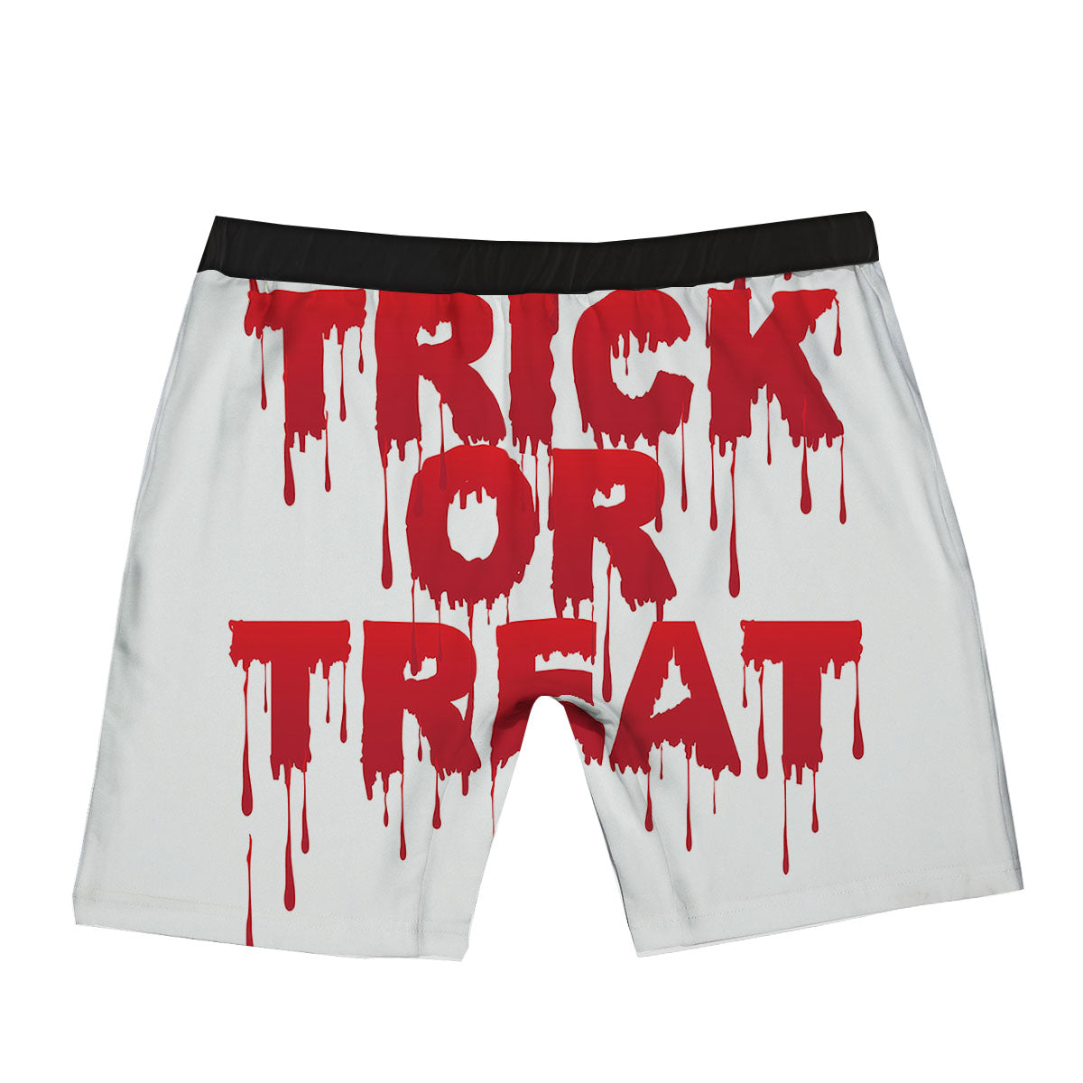 Trick Or Treat Red Blood Halloween Print Boxer Briefs-grizzshop