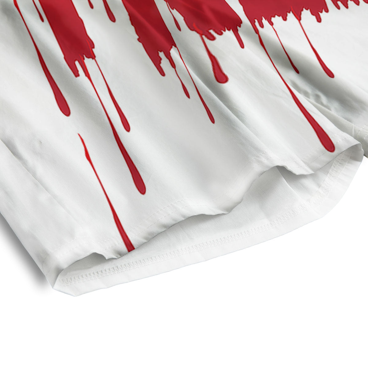 Trick Or Treat Red Blood Halloween Print Men's Athletic Shorts