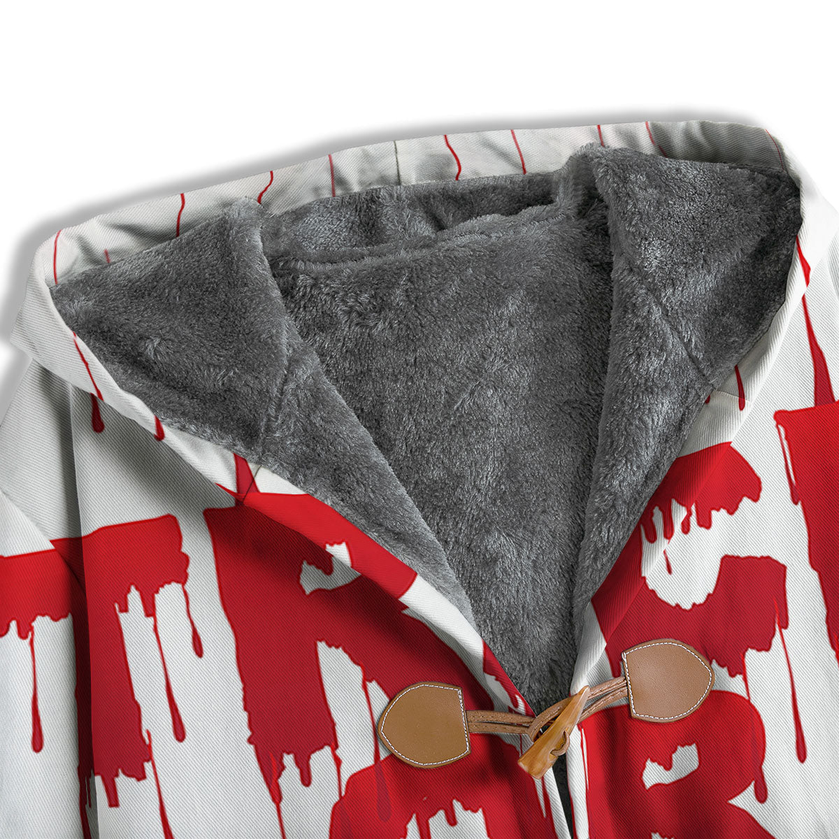 Trick Or Treat Red Blood Halloween Print Men's Windbreaker Jacket-grizzshop