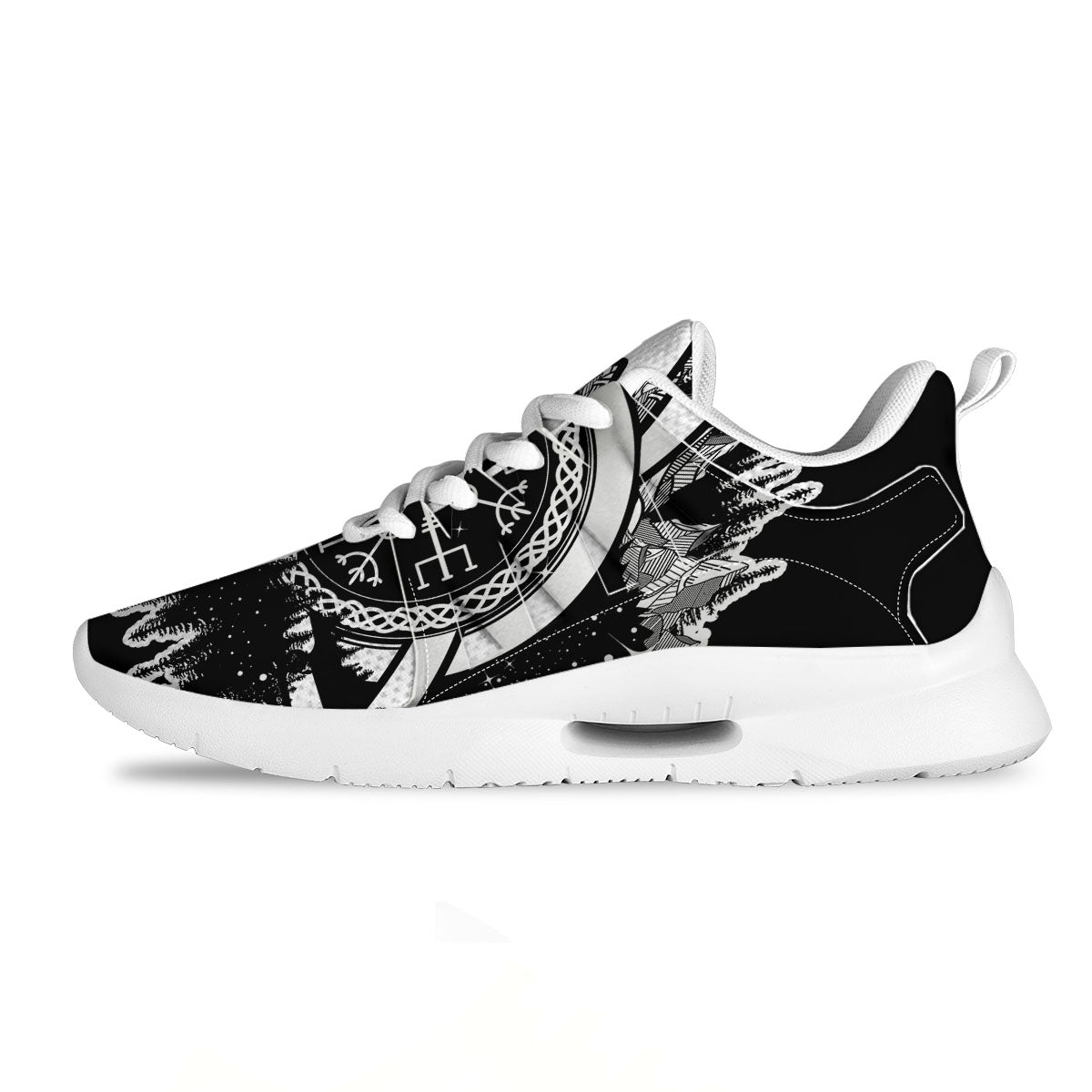 Trinity Knot Viking Celtic Print Tennis Shoes-grizzshop