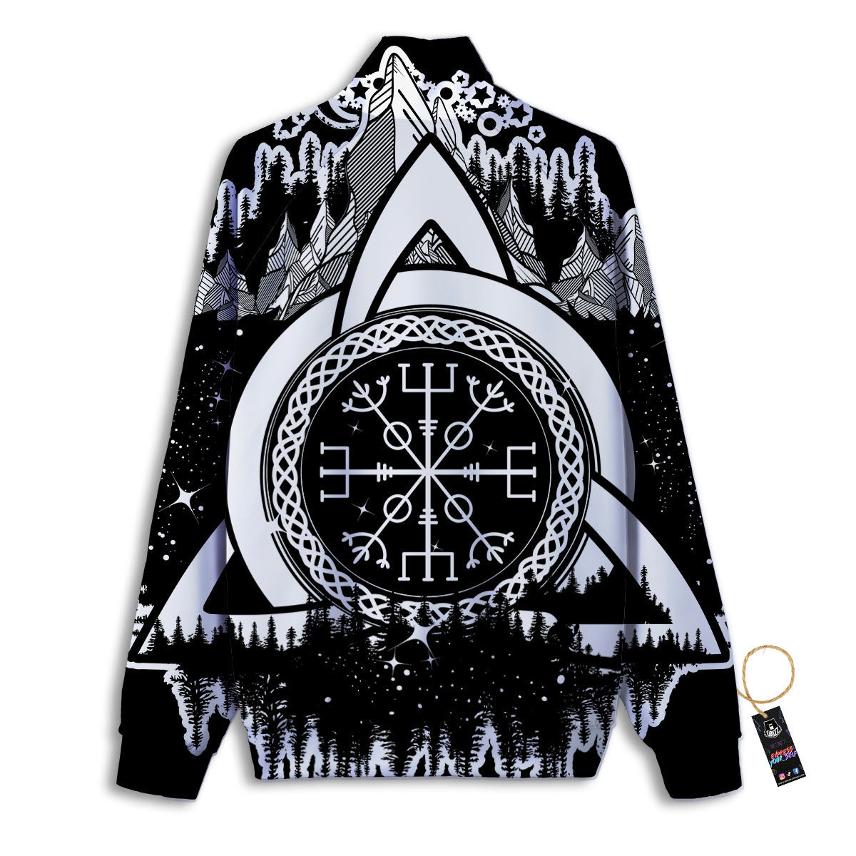 Trinity Knot Viking Celtic Print Track Jacket-grizzshop