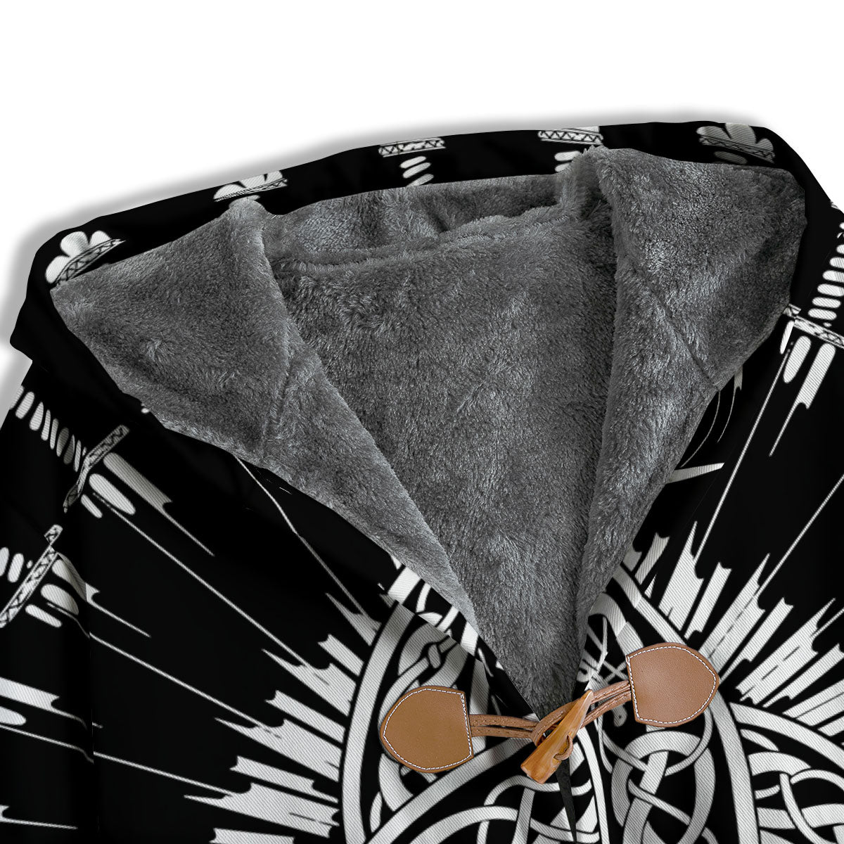 Triple Horn Of Odin Viking Print Men's Windbreaker Jacket-grizzshop