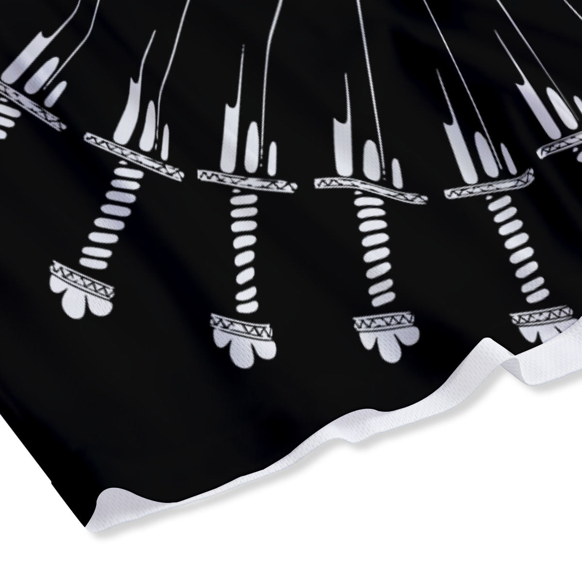 Triple Horn Of Odin Viking Print Mesh Shorts