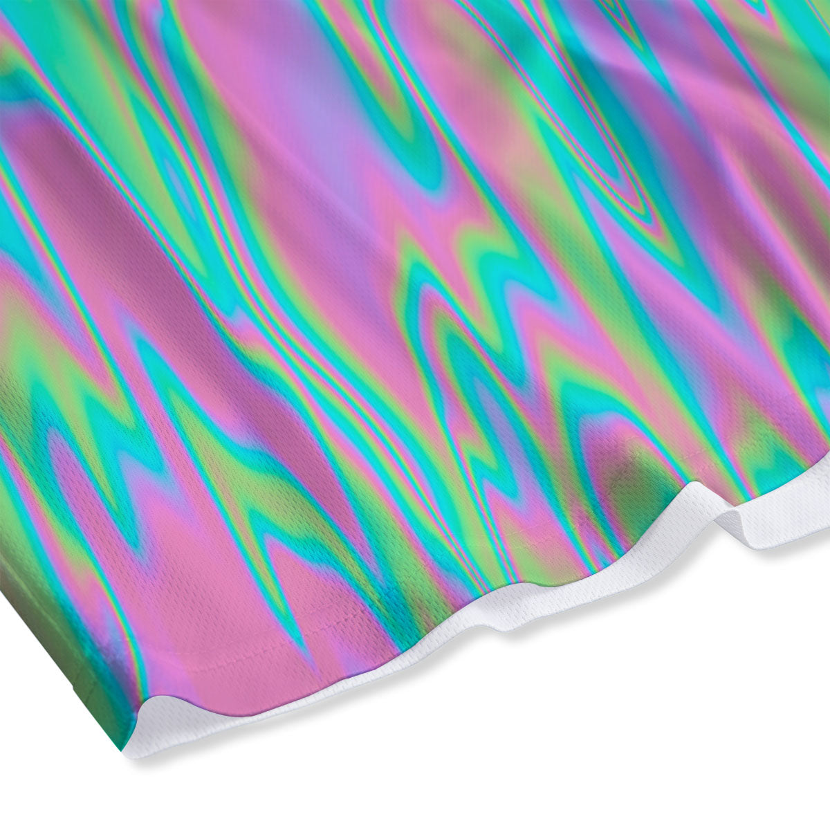 Tie Dye Green Print Mesh Shorts