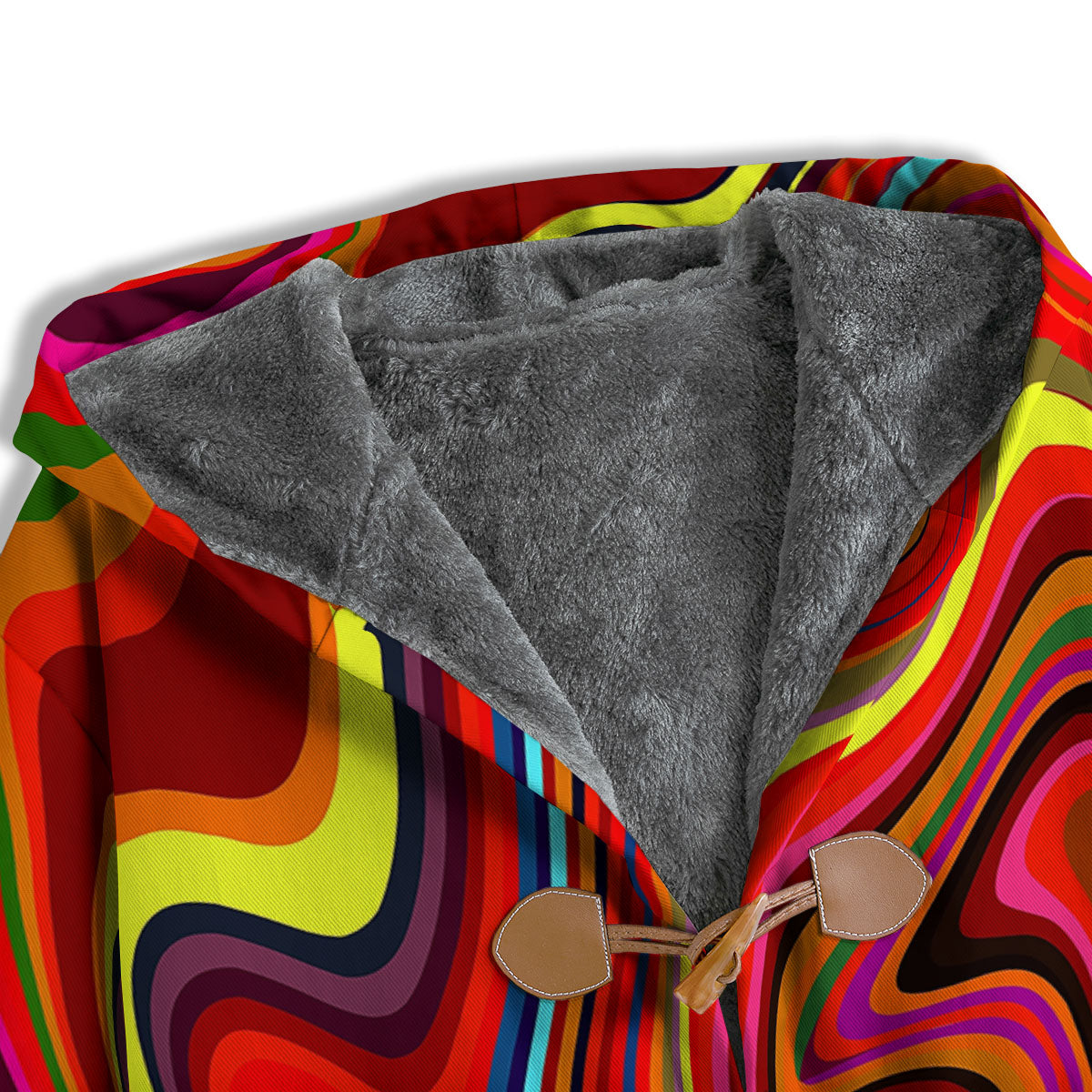 Trippy Abstract Liquid Print Men's Windbreaker Jacket-grizzshop