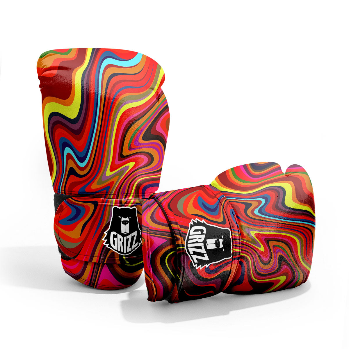 Trippy Abstract Liquid Print Pro Boxing Glove