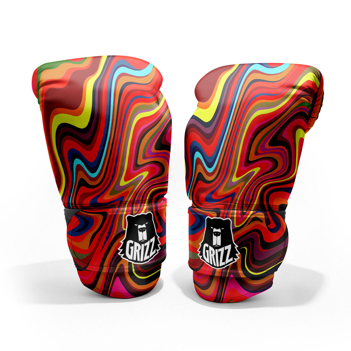 Trippy Abstract Liquid Print Pro Boxing Glove