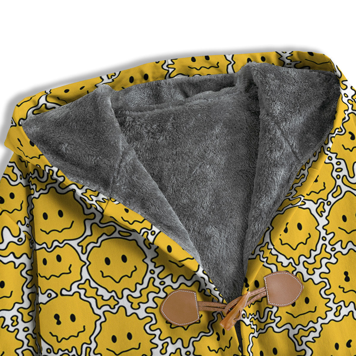 Trippy Abstract Psychedelic Emoji Print Men's Windbreaker Jacket-grizzshop