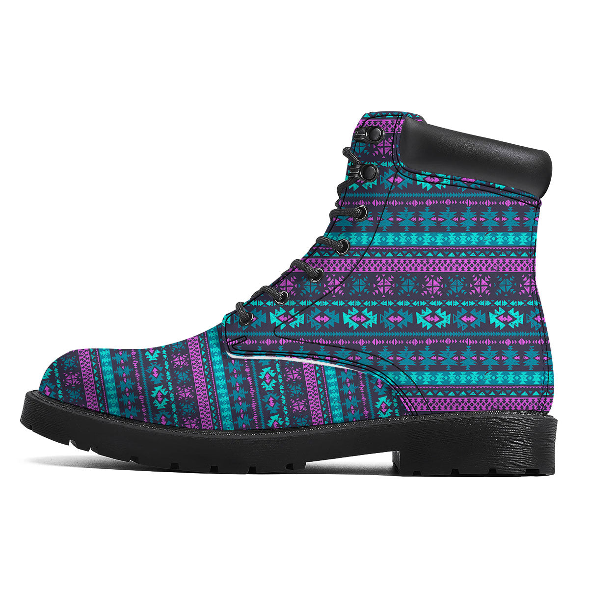 Trippy Ethnic Aztec Print Boots-grizzshop