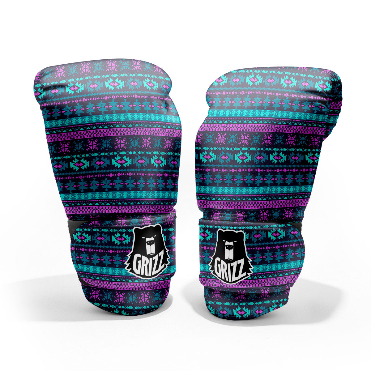 Trippy Ethnic Aztec Print Pro Boxing Glove