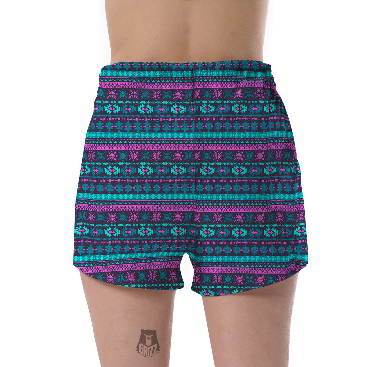 Trippy Ethnic Aztec Print Women's Shorts-grizzshop