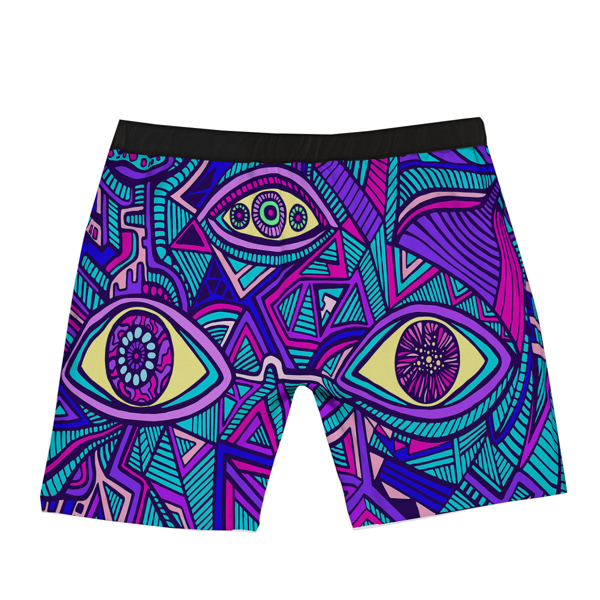 Trippy Ethnic Psychedelic Print Boxer Briefs-grizzshop
