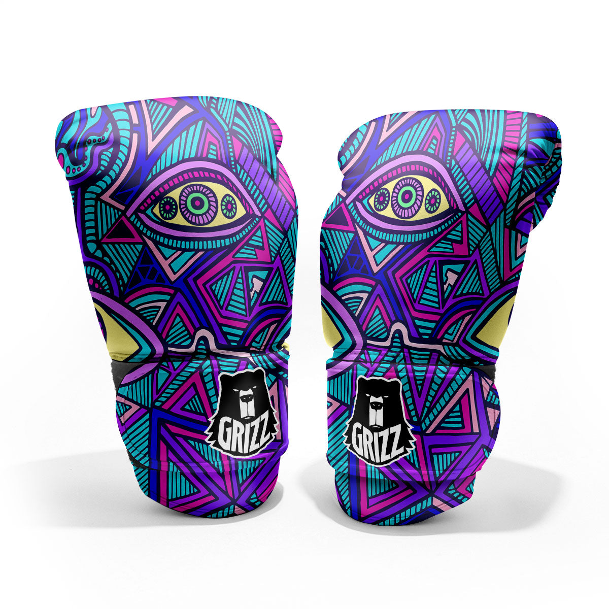 Trippy Ethnic Psychedelic Print Pro Boxing Glove