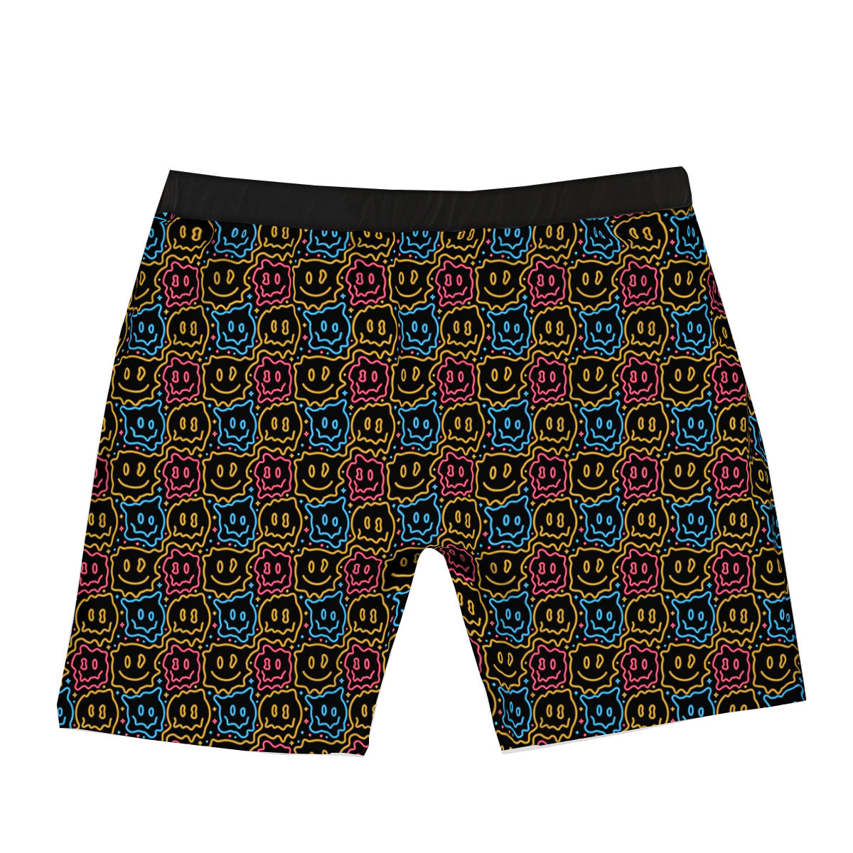 Trippy Neon Psychedelic Print Boxer Briefs-grizzshop