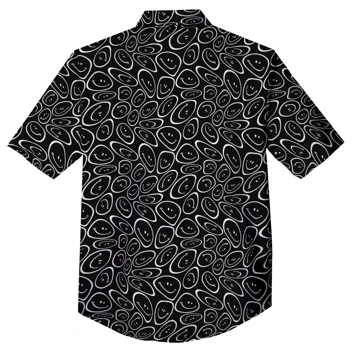 Trippy Psychedelic Dark Print Button Up Shirt-grizzshop