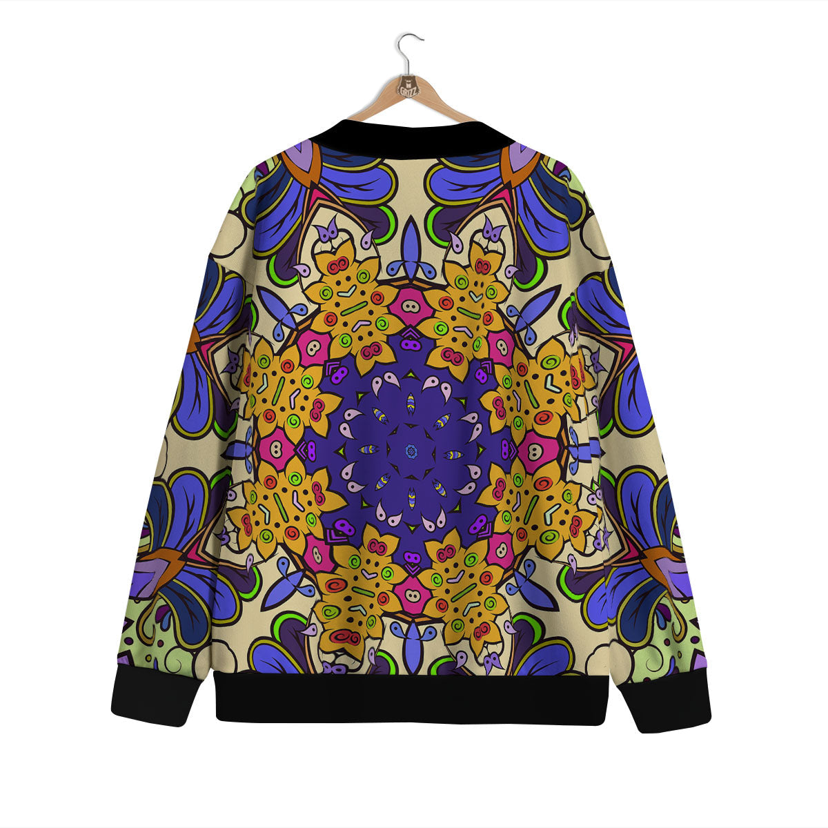 Trippy Psychedelic Ethnic Print Cardigan-grizzshop