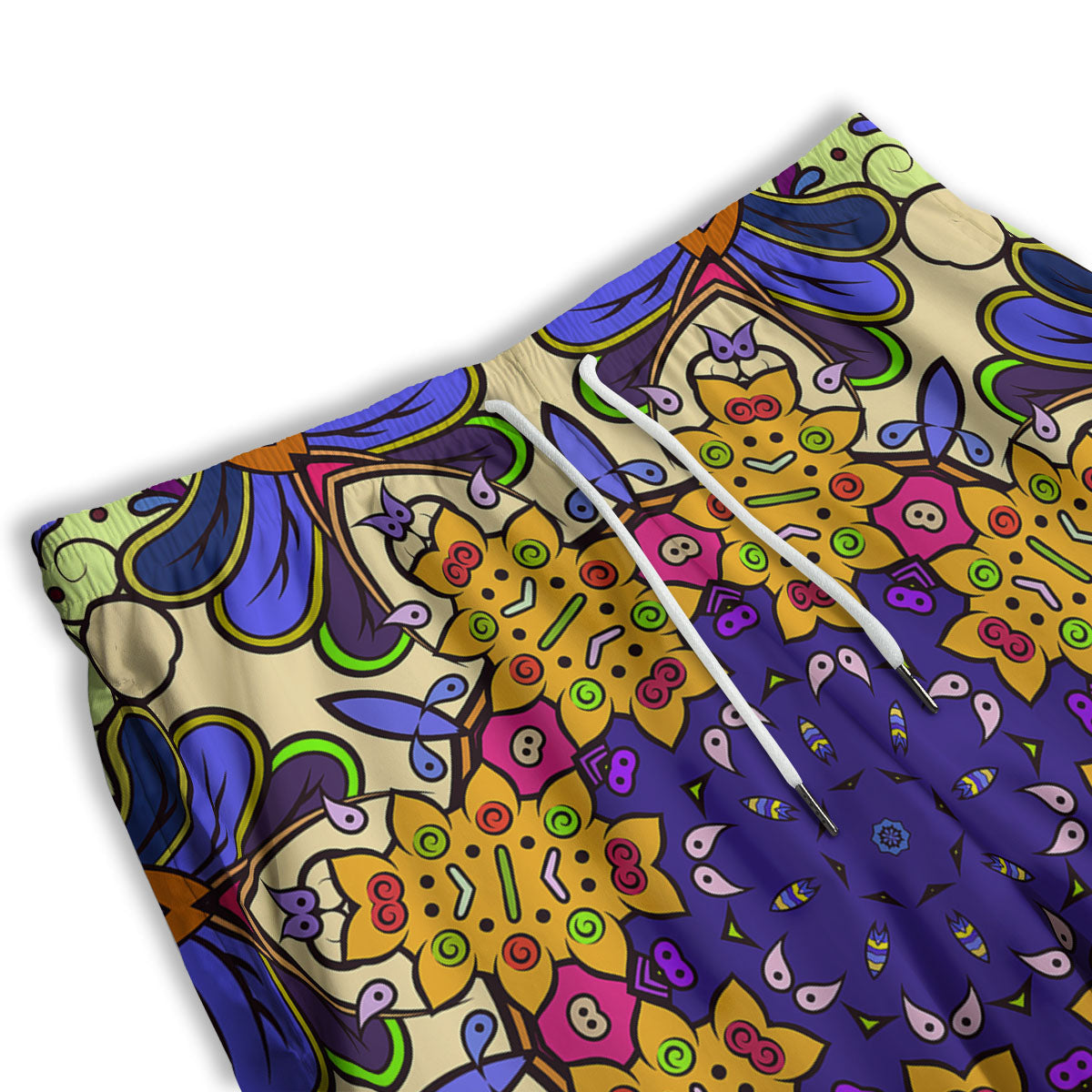 Trippy Psychedelic Ethnic Print Men's Athletic Shorts