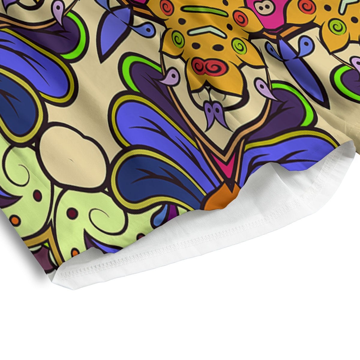Trippy Psychedelic Ethnic Print Men's Athletic Shorts