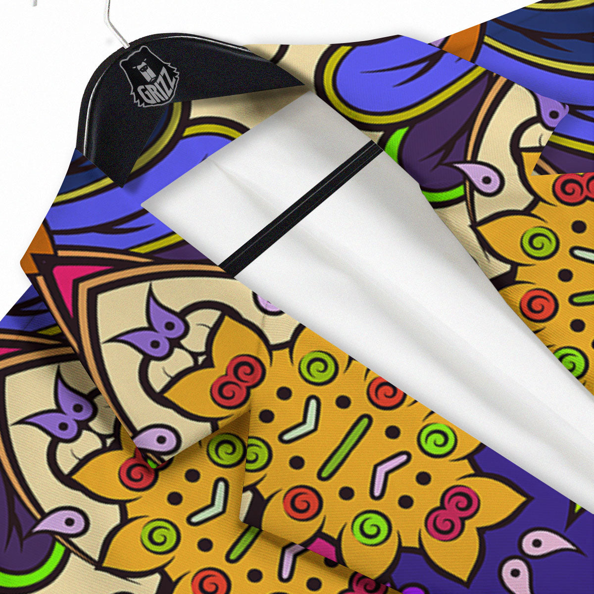 Trippy Psychedelic Ethnic Print Men's Sport Coat-grizzshop
