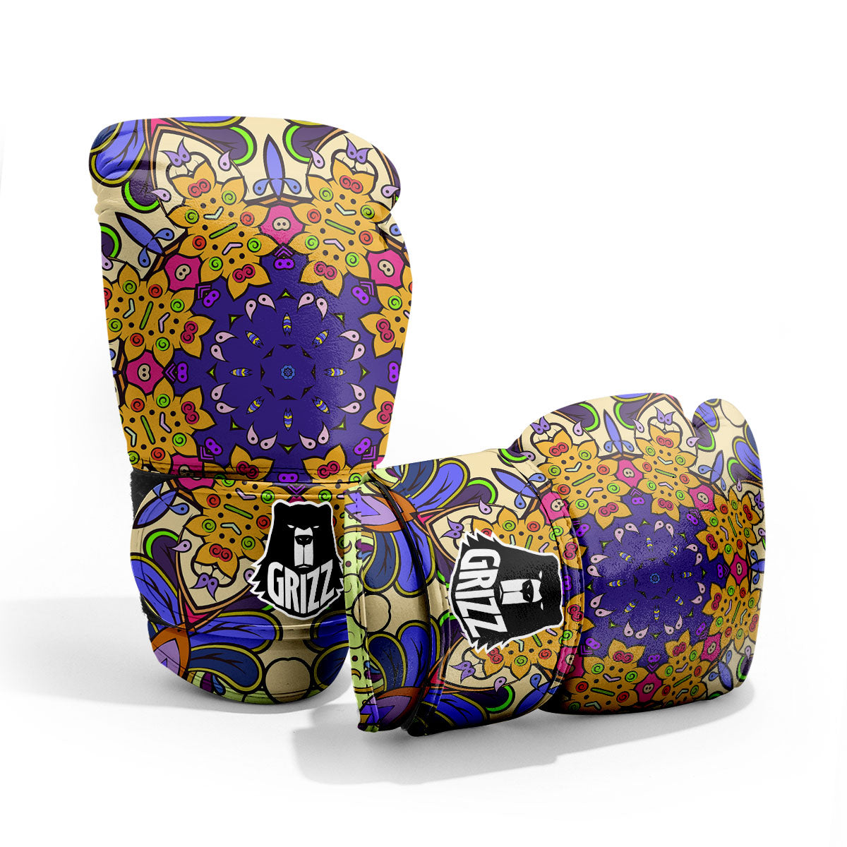 Trippy Psychedelic Ethnic Print Pro Boxing Glove