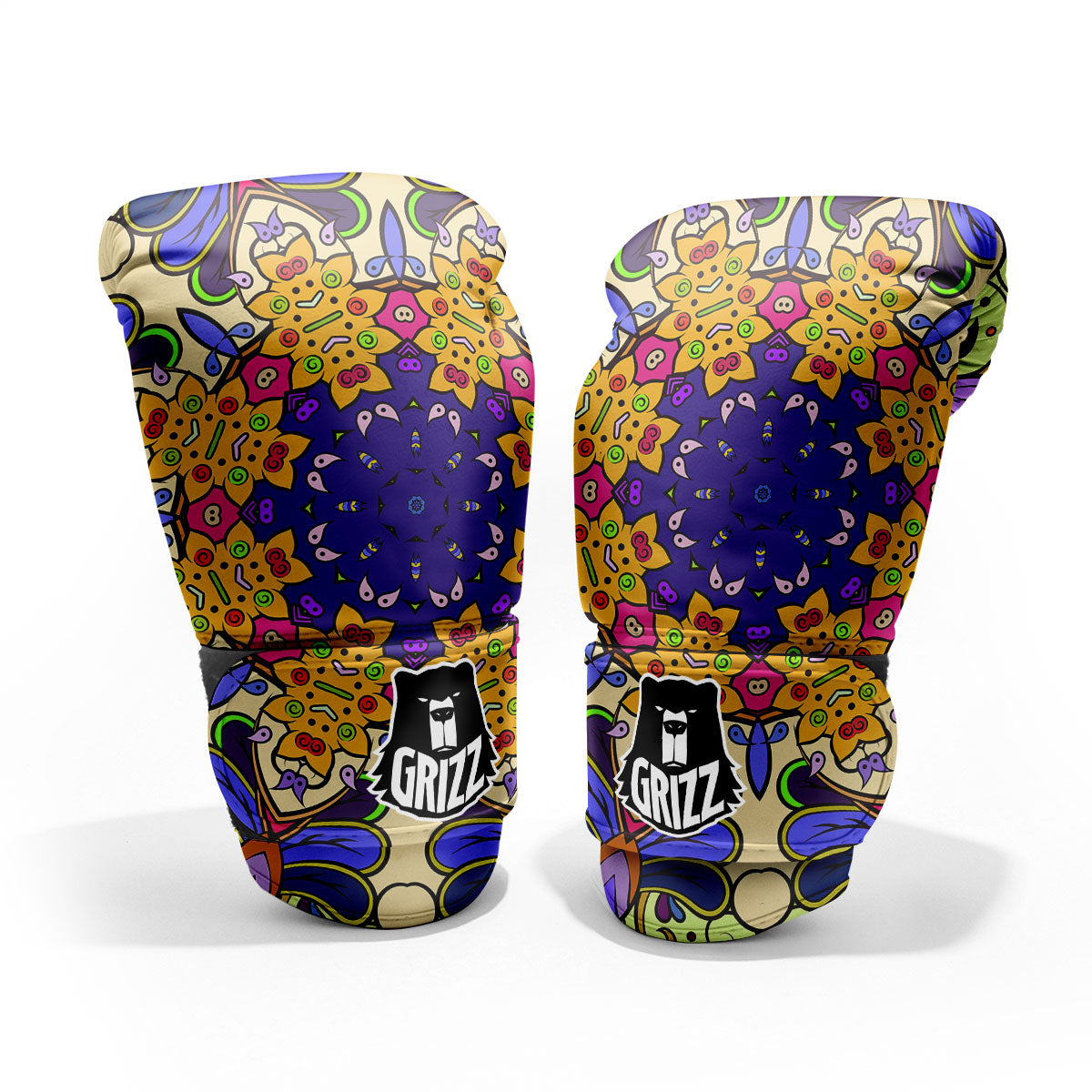 Trippy Psychedelic Ethnic Print Pro Boxing Glove