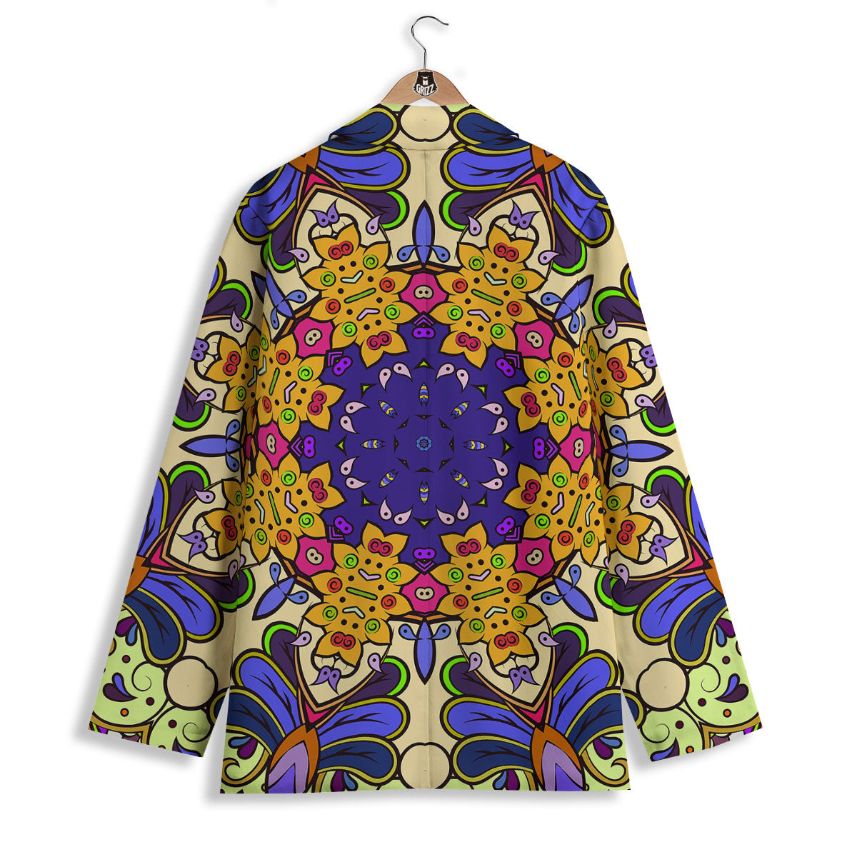Trippy Psychedelic Ethnic Print Women's Blazer-grizzshop