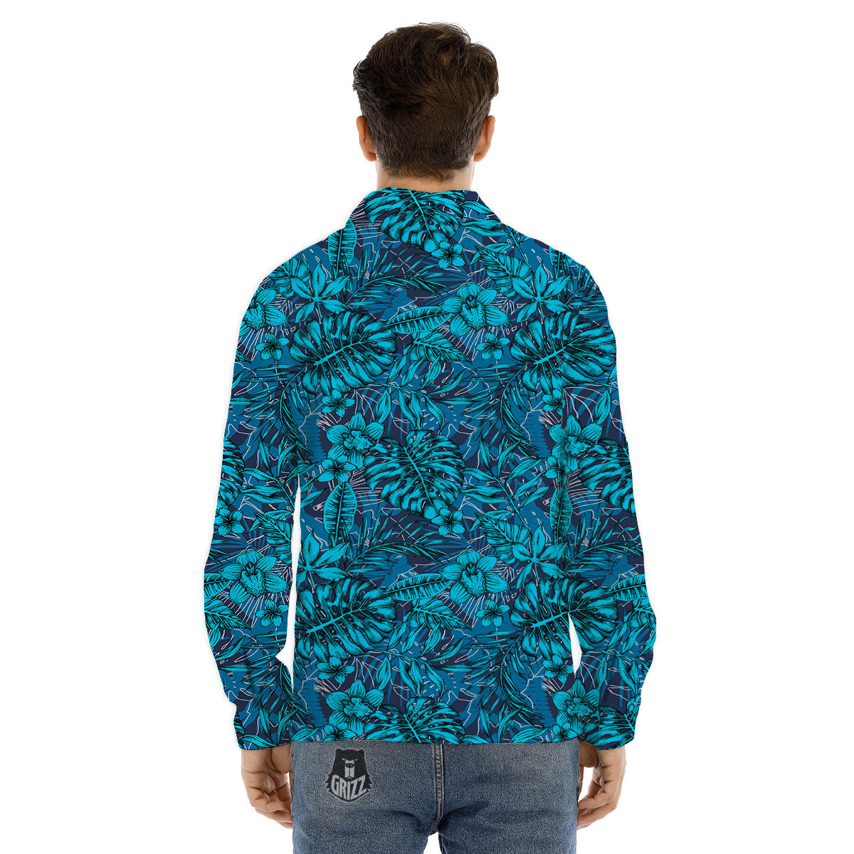 Trippy Psychedelic Eyes Print Men's Dress Shirts-grizzshop