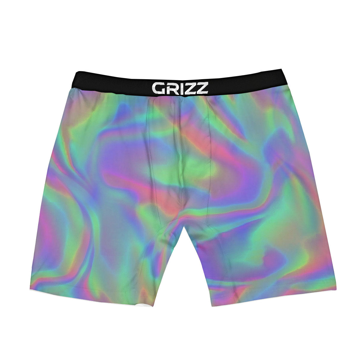 Trippy Psychedelic Holographic Print Boxer Briefs-grizzshop