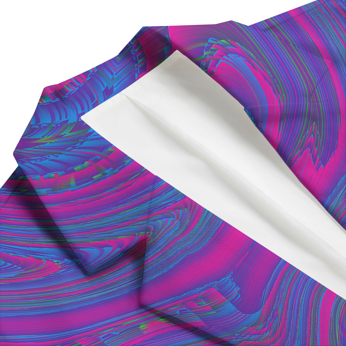 Trippy Psychedelic Purple Print Men's Blazer-grizzshop