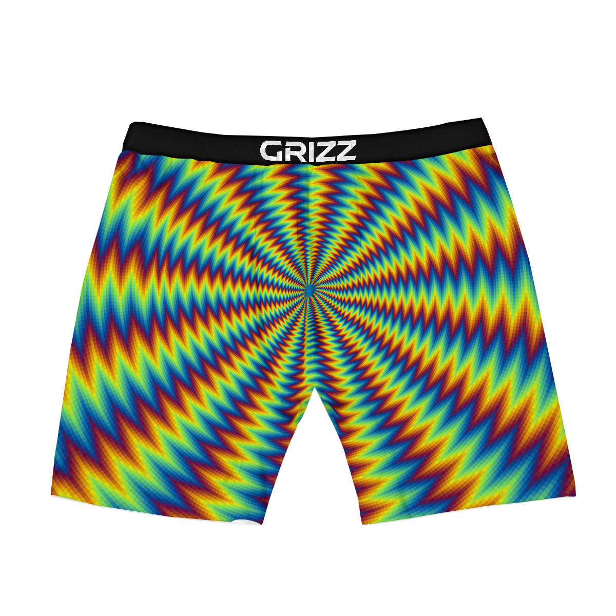 Trippy Psychedelic Rainbow Print Boxer Briefs-grizzshop