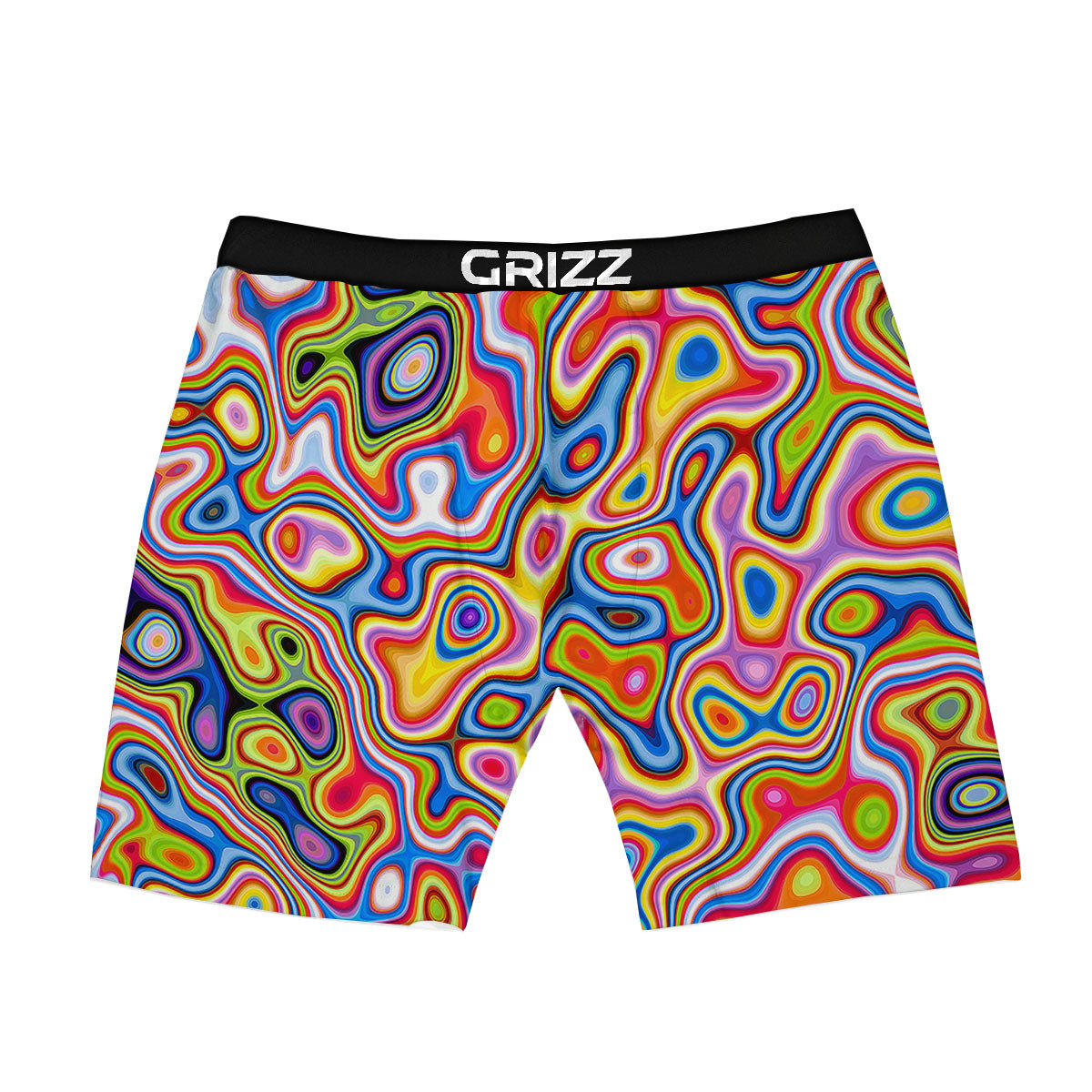 Trippy Rainbow Psychedelic Print Boxer Briefs-grizzshop