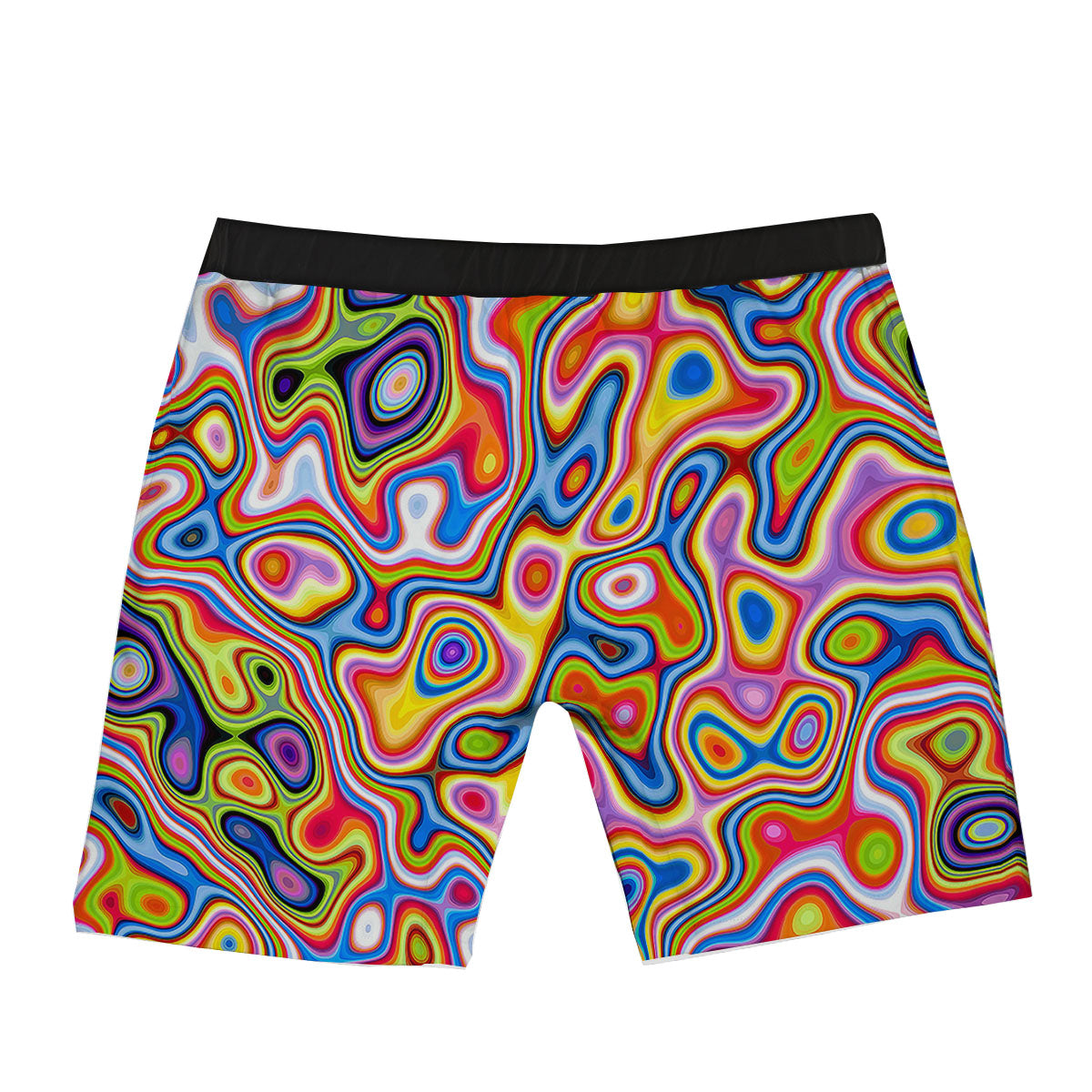 Trippy Rainbow Psychedelic Print Boxer Briefs-grizzshop