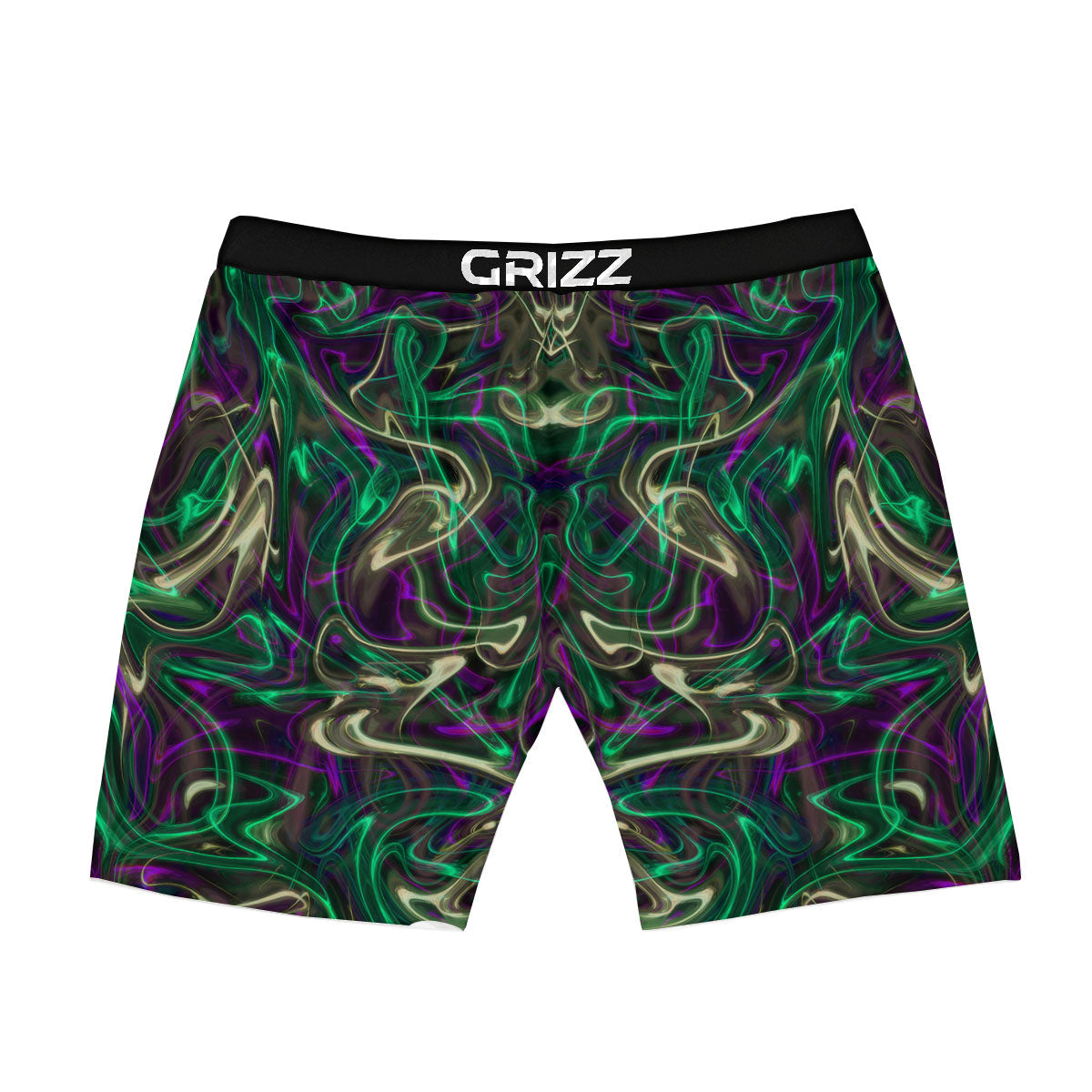 Trippy Smoke Psychedelic Print Boxer Briefs-grizzshop