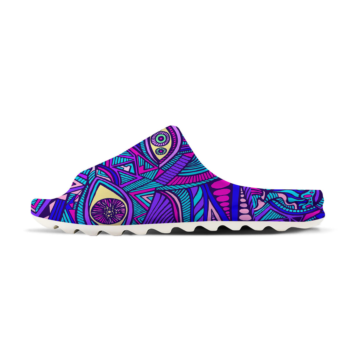 Trippy Ethnic Psychedelic Print Sandals-grizzshop
