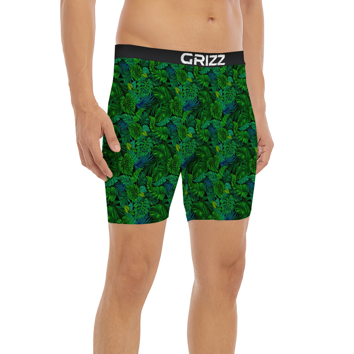 Tropical Aloha Hawaii Print Pattern Boxer Briefs-grizzshop