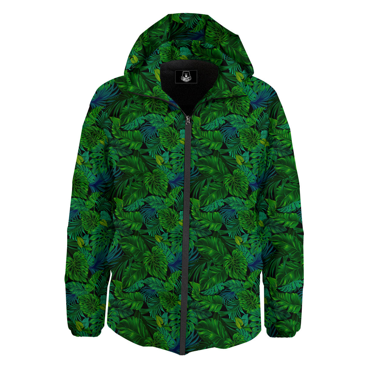 Tropical Aloha Hawaii Print Pattern Down Jacket-grizzshop