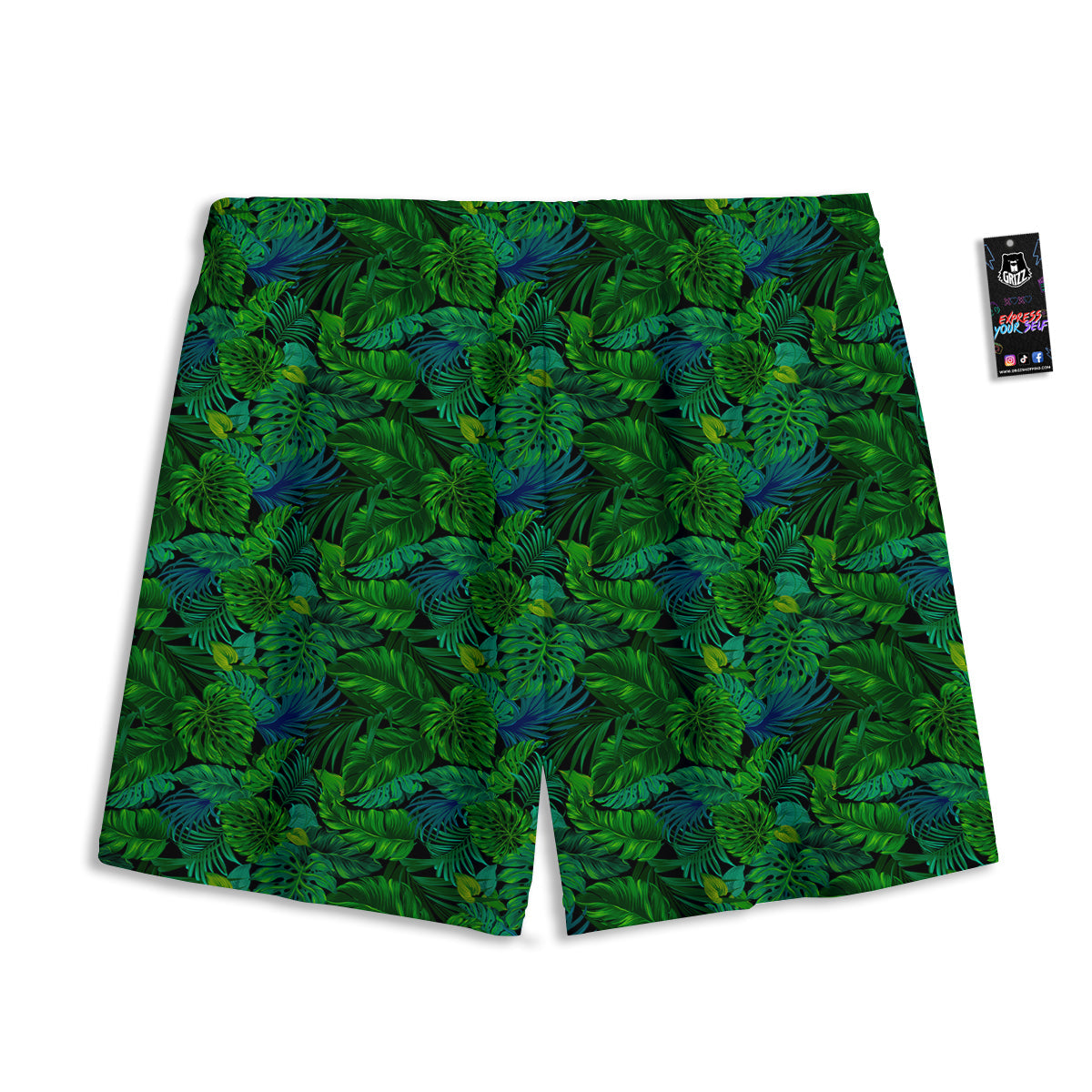 Tropical Aloha Hawaii Print Pattern Mesh Shorts-grizzshop