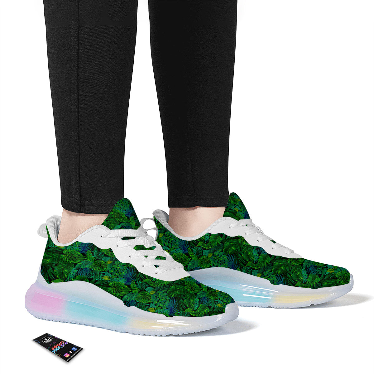 Tropical Aloha Hawaii Print Pattern Running Sneakers-grizzshop