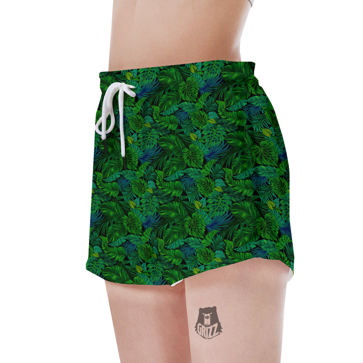 Tropical Aloha Hawaii Print Pattern Women's Shorts-grizzshop