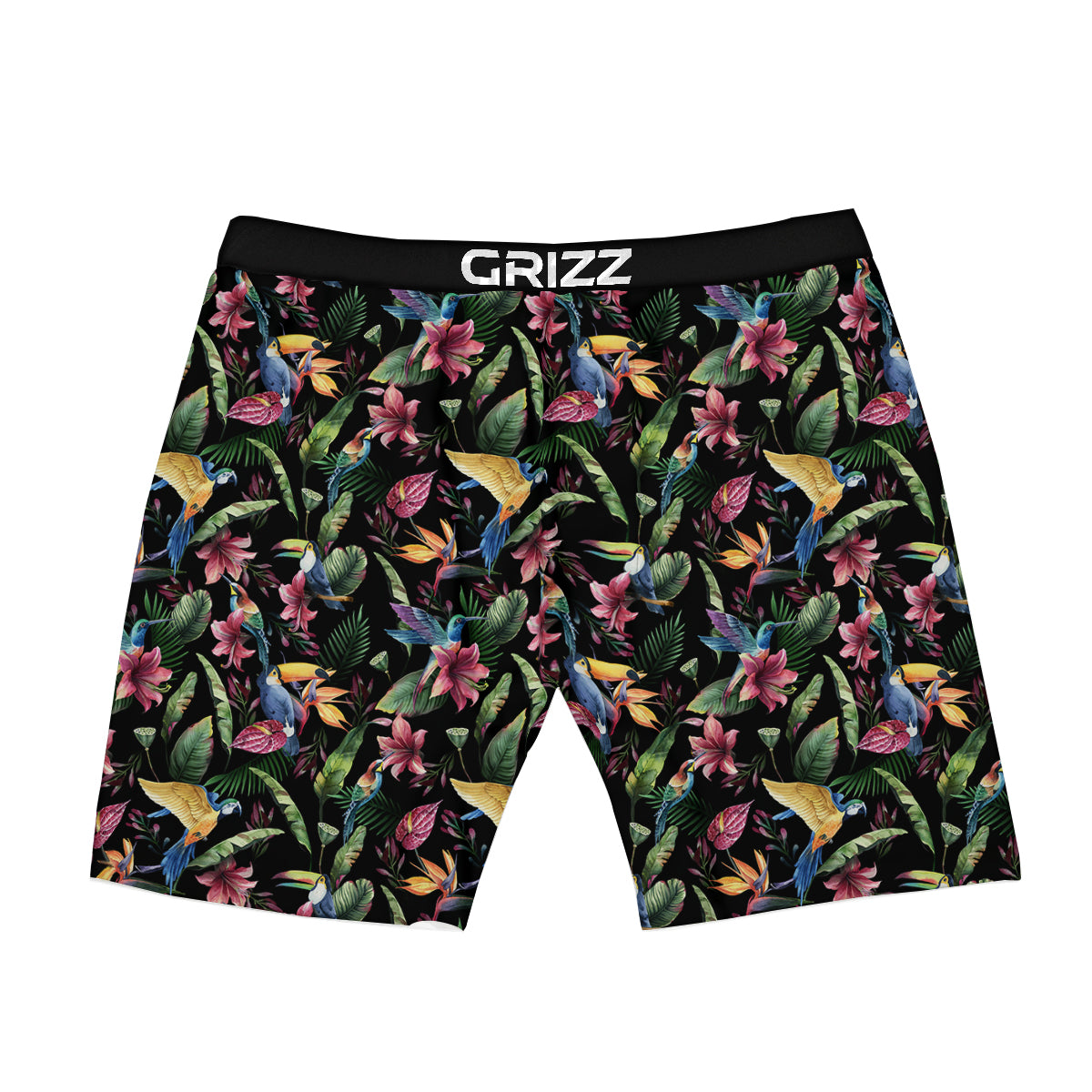 Tropical Aloha Hawaiian Print Pattern Boxer Briefs-grizzshop