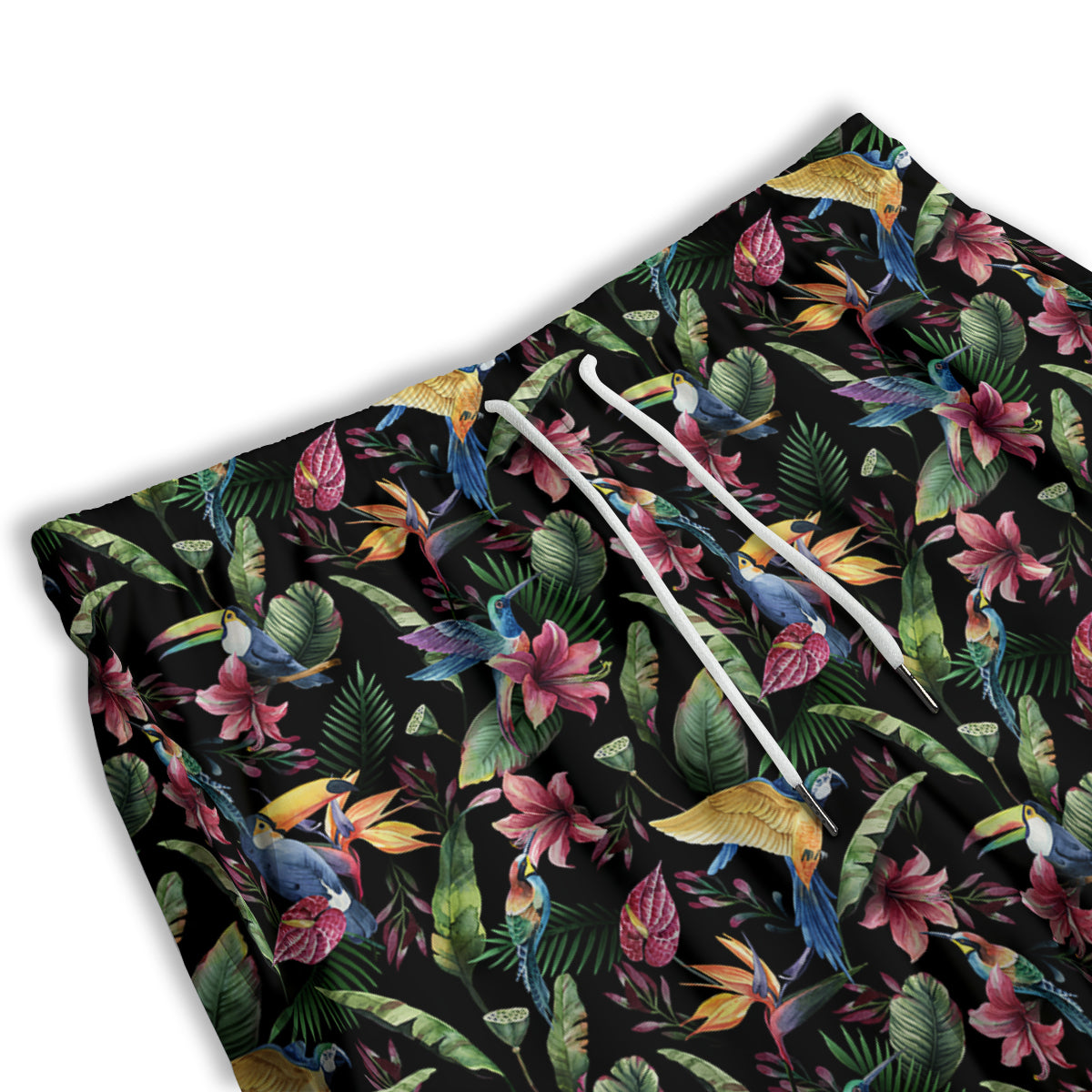 Tropical Aloha Hawaiian Print Pattern Men's Athletic Shorts-grizzshop