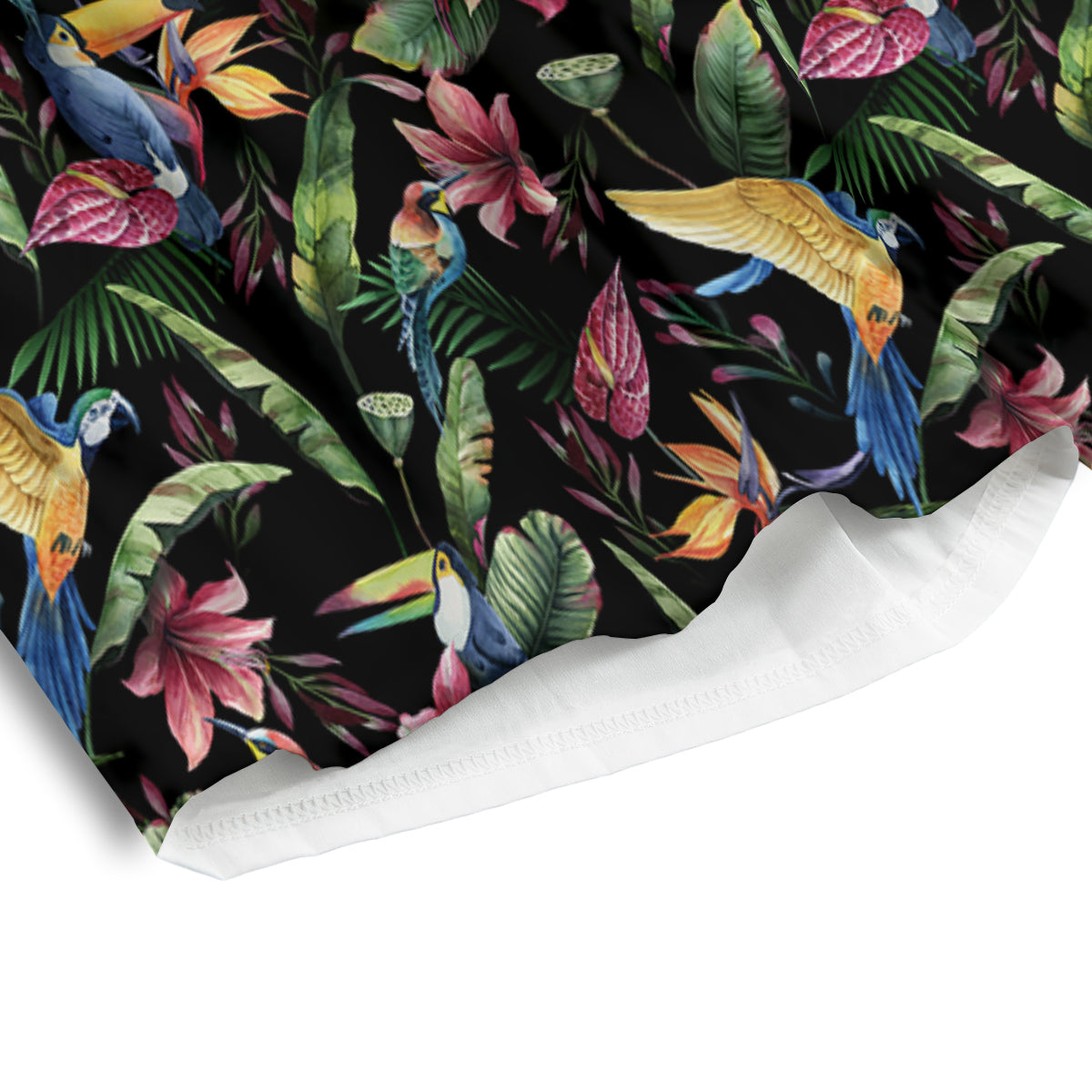Tropical Aloha Hawaiian Print Pattern Men's Athletic Shorts-grizzshop