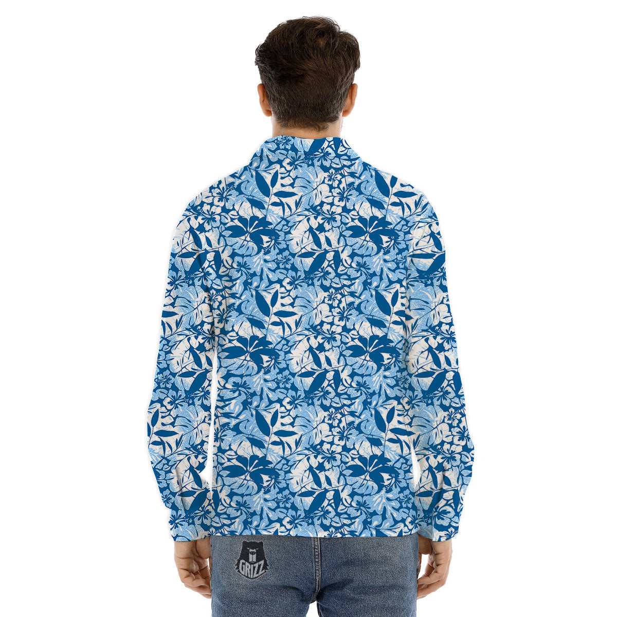 Tropical Aloha Hawaiian Print Pattern Men's Dress Shirts-grizzshop