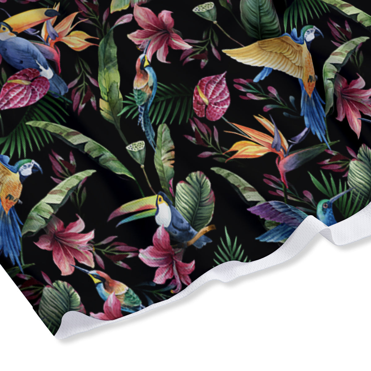Tropical Aloha Hawaiian Print Pattern Mesh Shorts-grizzshop