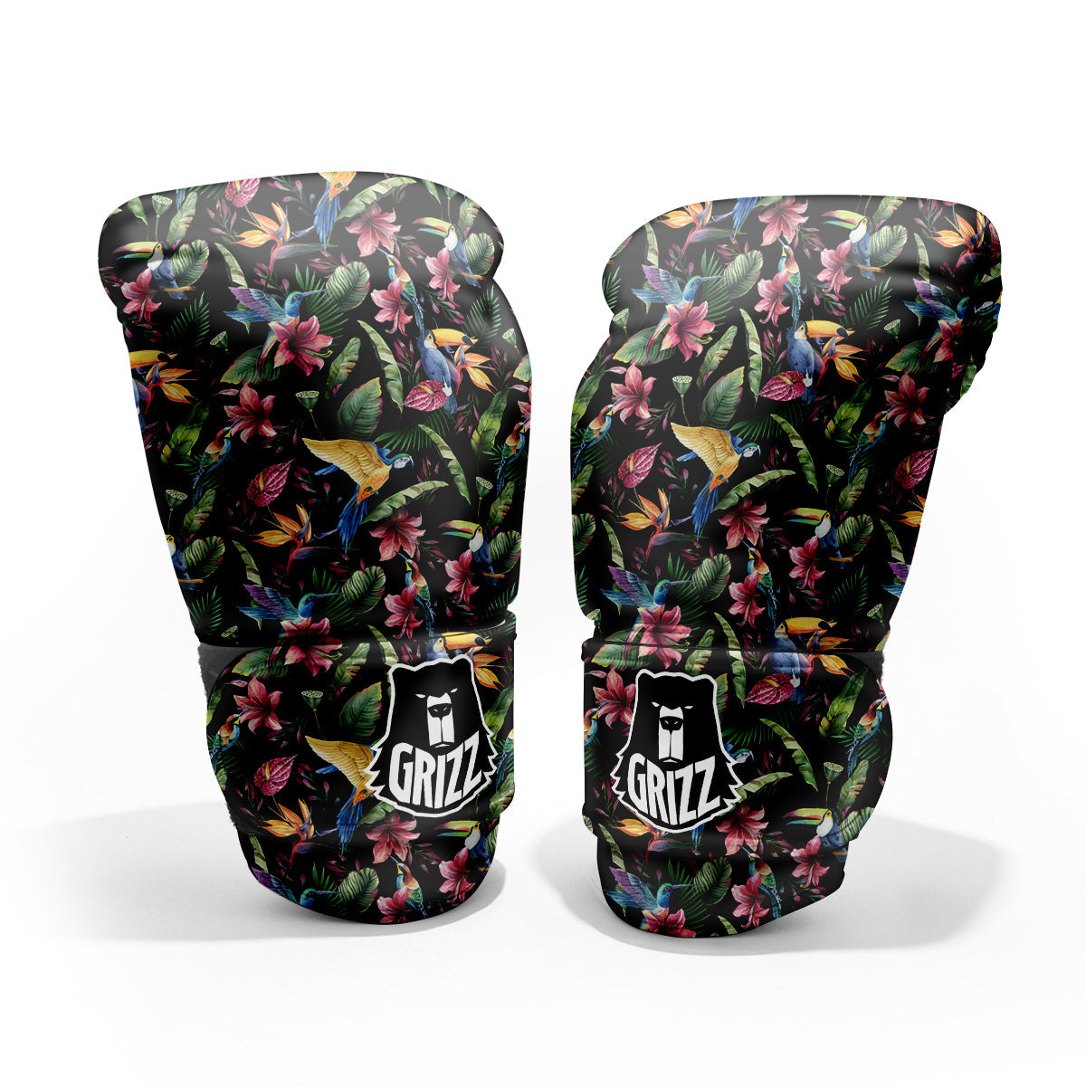 Tropical Aloha Hawaiian Print Pattern Sparring Gloves-grizzshop